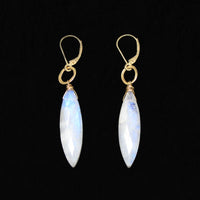 Mystical Marquis Moonstone Earrings by brunet