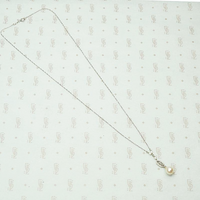 Pearl and White Gold Filigree Necklace by brunet