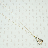 Abalone Drop Necklace with 18k Gold Details by brunet