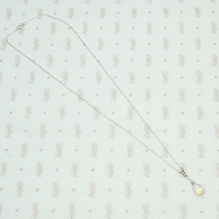 Opal Teardrop Necklace on White Gold Chain by brunet