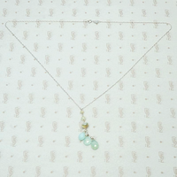 Opal Cluster Necklace on White Gold by brunet