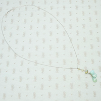 Opal Cluster Necklace on White Gold by brunet