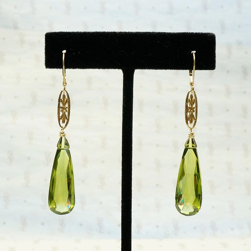 The Marché Carnelian Pendant Drop Earrings by Brunet