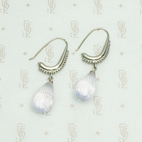 The Mughal Earring by Brunet with Carved Amethyst Drops