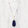 Magnificent Carved Lapis & Gold Necklace by brunet