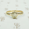 The Old Mine Pear Shaped Diamond Engagement Ring