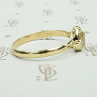 The Old Mine Pear Shaped Diamond Engagement Ring