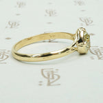 The Old Mine Pear Shaped Diamond Engagement Ring