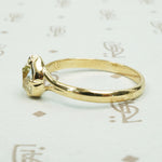 The Old Mine Pear Shaped Diamond Engagement Ring