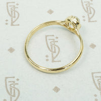 The Old Mine Pear Shaped Diamond Engagement Ring