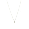 1950's Pear Shaped Diamond Pendant in White Gold