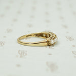 Vintage Gold Band with Pearls