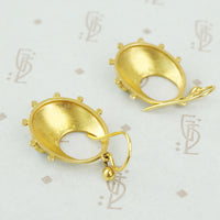 victorian 15 karat gold and pearl earrings hallmarks