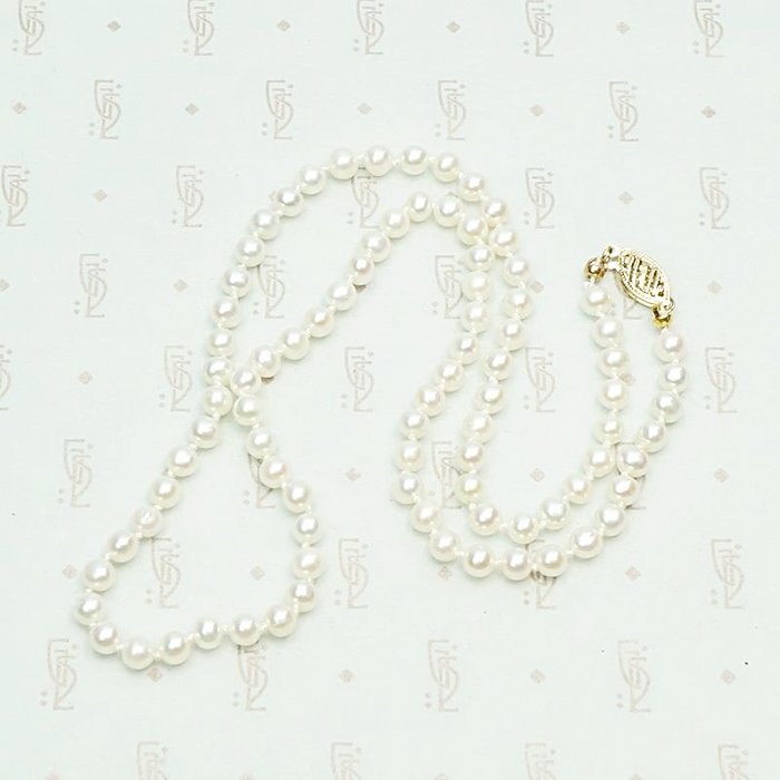 Vintage 19 Inch Freshwater Pearl Necklace 