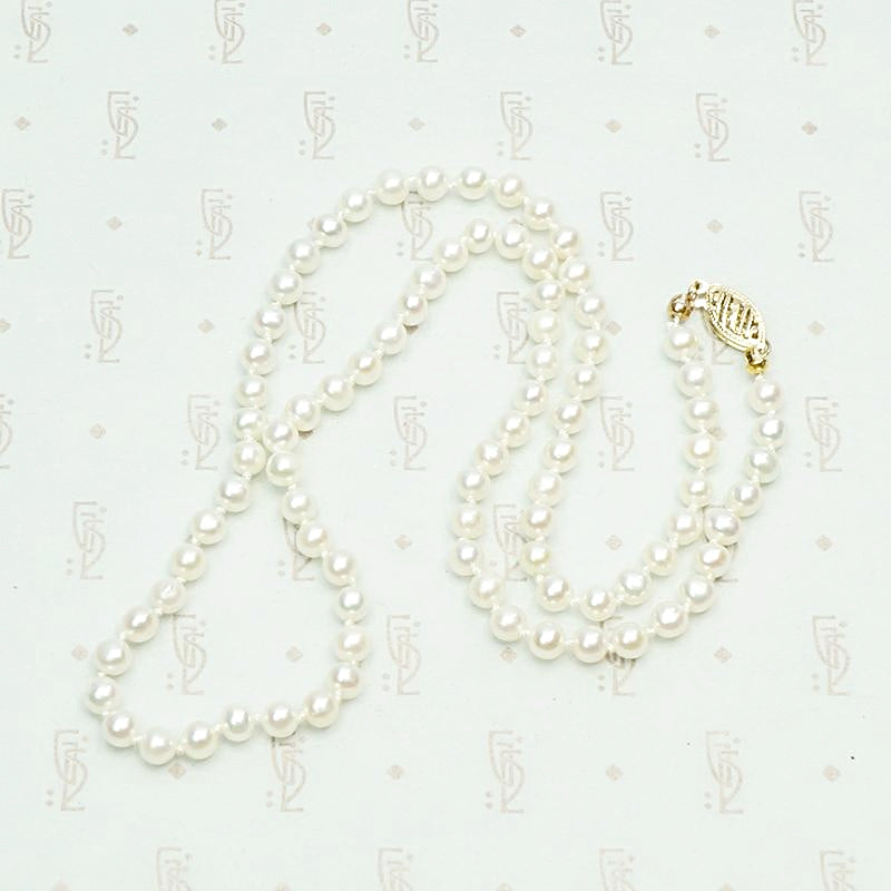 Vintage 19 Inch Freshwater Pearl Necklace 