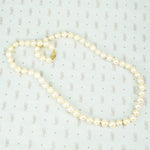 20" 8mm strand of pearls necklace