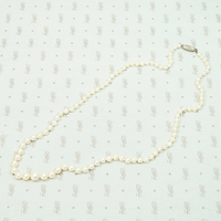 Delightful Diamond Barrel Clasp on Lovely Pearls
