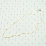 Delightful Diamond Barrel Clasp on Lovely Pearls