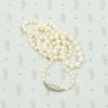 Delightful Diamond Barrel Clasp on Lovely Pearls