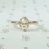 Pear Shaped Rose Cut Diamond Solitaire by GSL