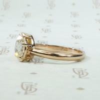 Pear Shaped Rose Cut Diamond Solitaire by GSL