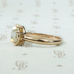Pear Shaped Rose Cut Diamond Solitaire by GSL
