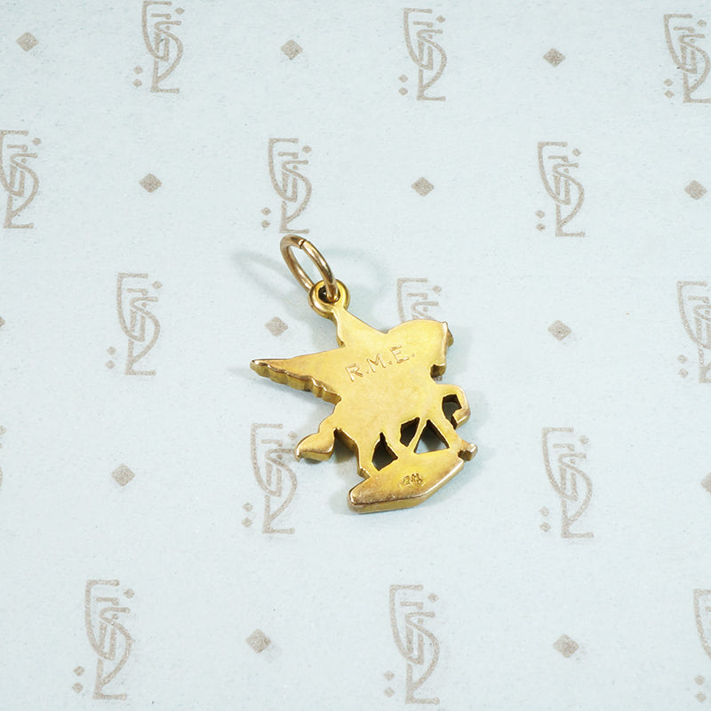 Vintage Gold Pegasus Pendant