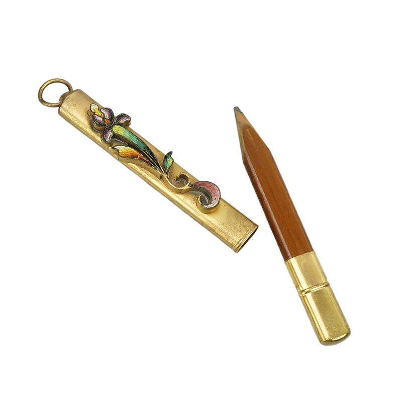 Victorian Micro Mosaic Chatelaine Pencil Holder
