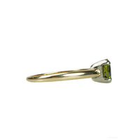 Vintage Peridot Solitaire Engagement Ring