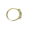 Peridot and Diamond Ring in 18k Yellow Gold and Platinum