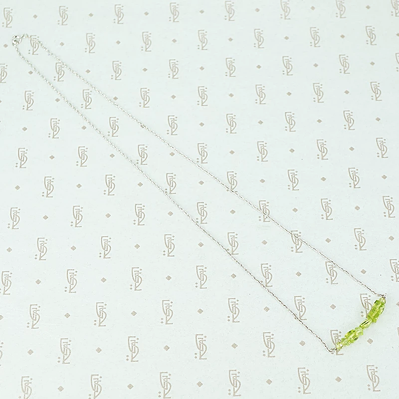 Olio Arc Necklace in Peridot by brunet