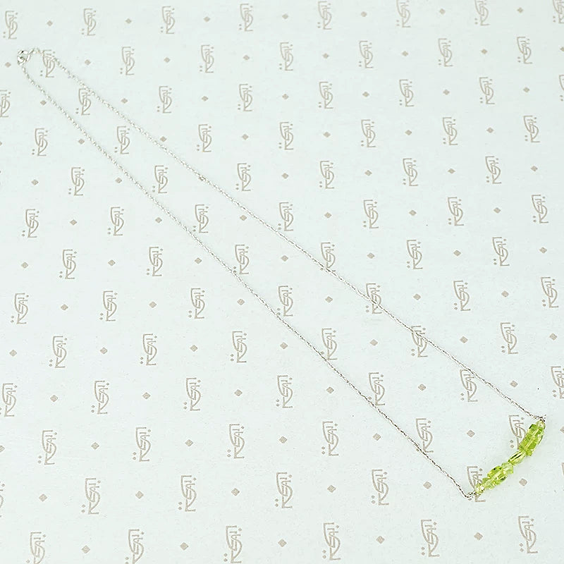 Olio Arc Necklace in Peridot by brunet