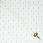 Art Nouveau Pearl and Peridot Pendant