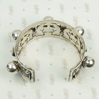Bold Signed Sterling Peruzzi Cuff Bracelet