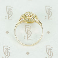 Victorian Old Mine Cut Diamond Cluster Ring