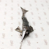 Lively Sterling Silver Articulated Fish Necklace