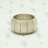 Grooved Wide Dome Band in Silver
