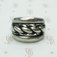 Tough Silver Chain Ring c. 1980
