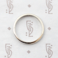 Mellow White Gold Half Round Vintage Wedding Band
