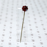 Garnet Cluster Topped Stick Pin