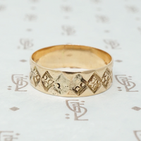 Rosy Gold Victorian Cigar Band