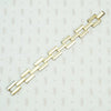 Engraved Gilded Silver 1940s Ladder Bracelet, back view.
