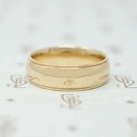 Handsome 1950s Gold Wedding Band
