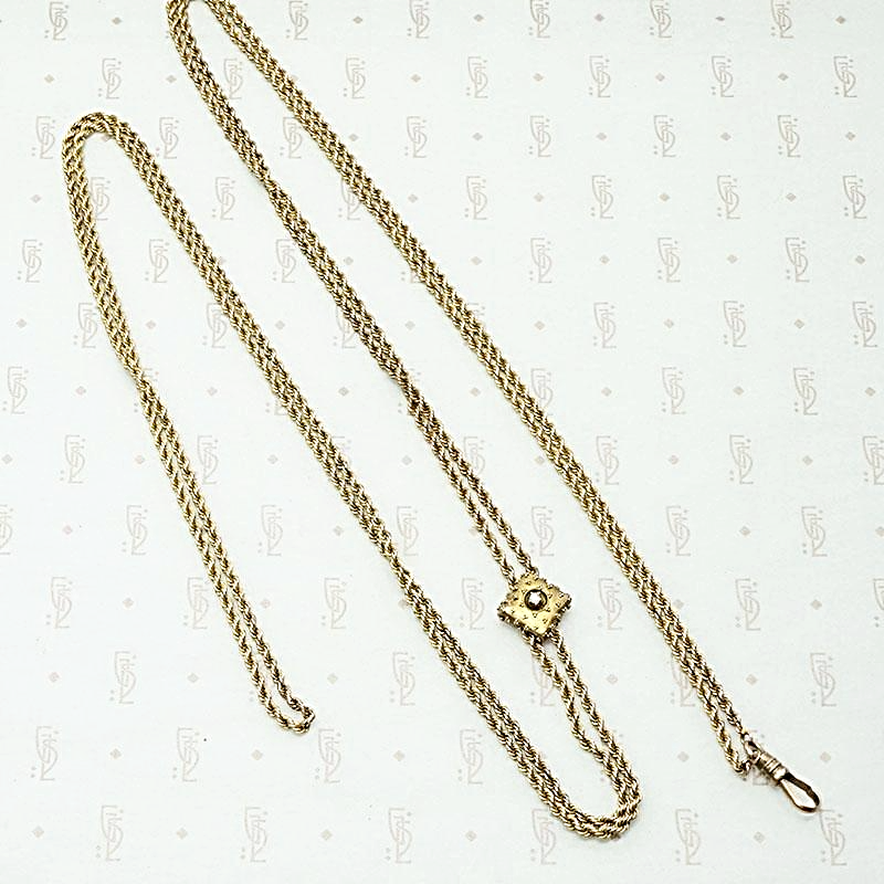 Etruscan Revival Gold Slide Chain