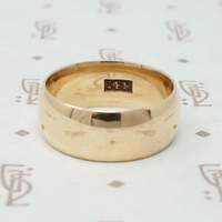 Antique Glowing Gold Wide Band