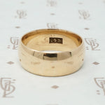 Antique Glowing Gold Wide Band
