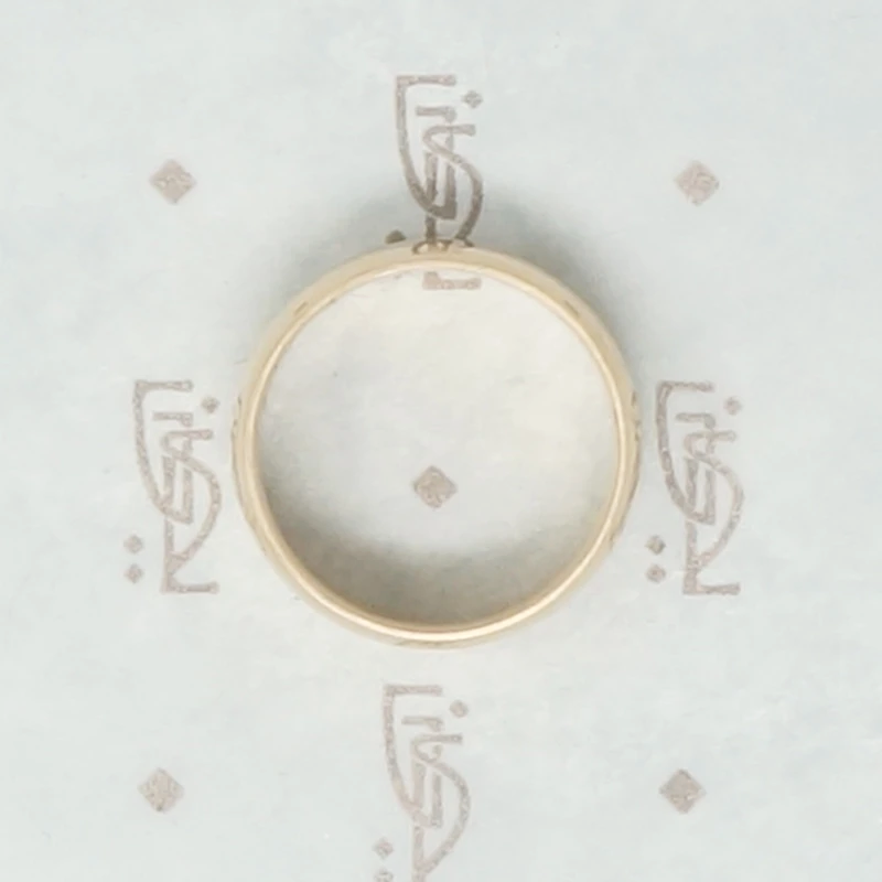Antique Glowing Gold Wide Band