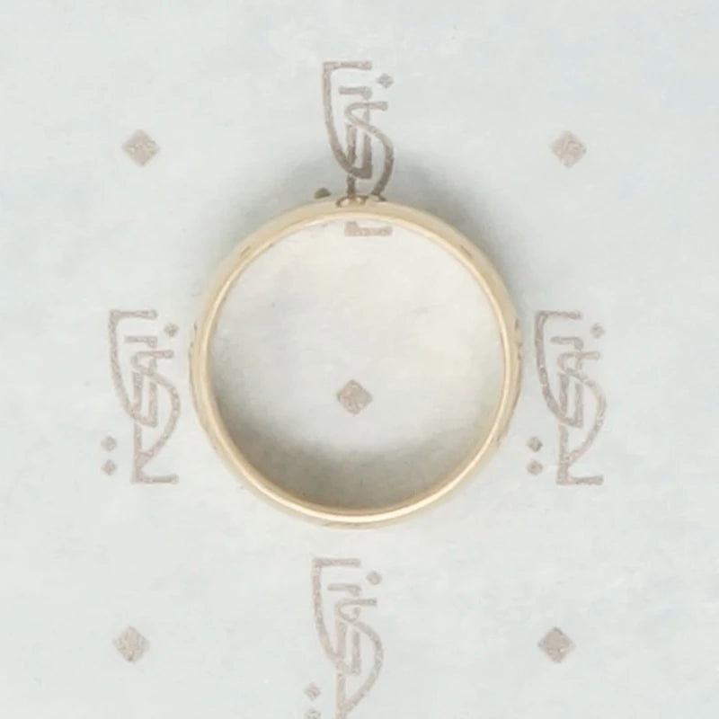 Antique Glowing Gold Wide Band