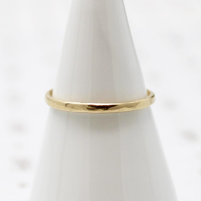 Slim Vintage 14k Gold Band