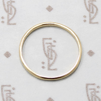 Slim Vintage 14k Gold Band